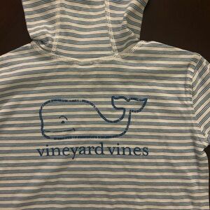 Vineyard Vines Blue and White Striped Shirt